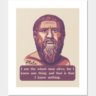 Plato Portrait and Quote Posters and Art